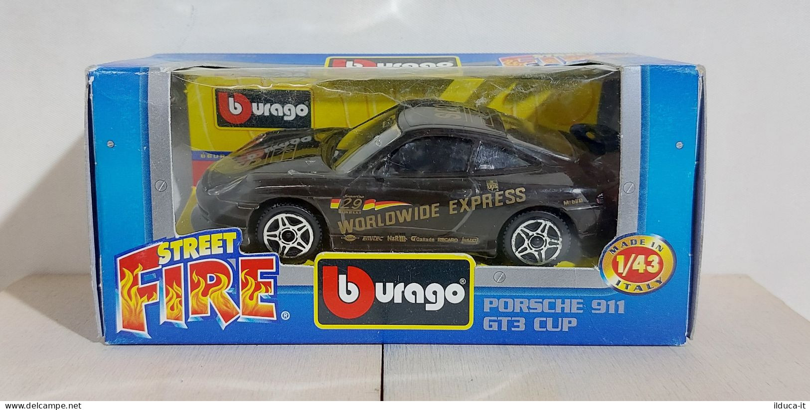 I116269 BURAGO 1/43 Serie Street Fire - Porsche 911 GT3 Cup - Box - Burago