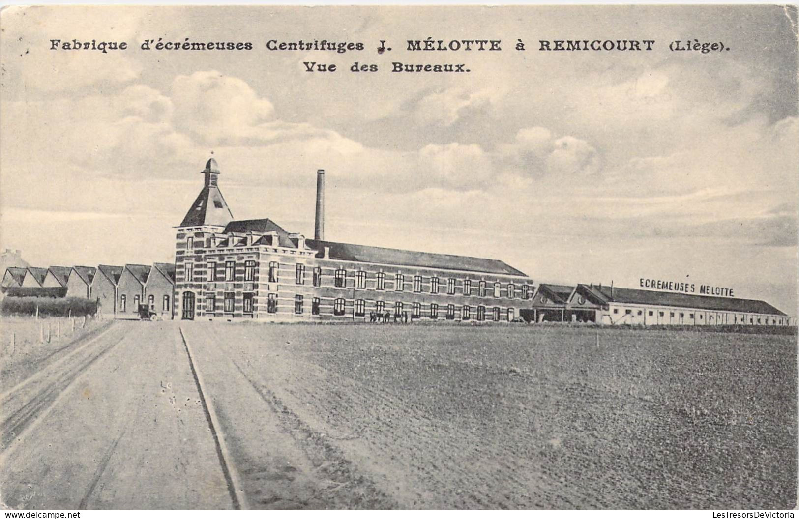 BELGIQUE - Remicourt - Fabrique D'écrémeuses Centrifuges J. Mélotte - Vue Des Bureaux - Carte Postale Ancienne - Remicourt