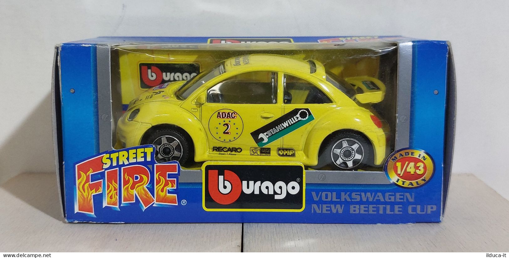 I116271 BURAGO 1/43 Serie Street Fire - Volkswagen New Beetle - Box - Burago