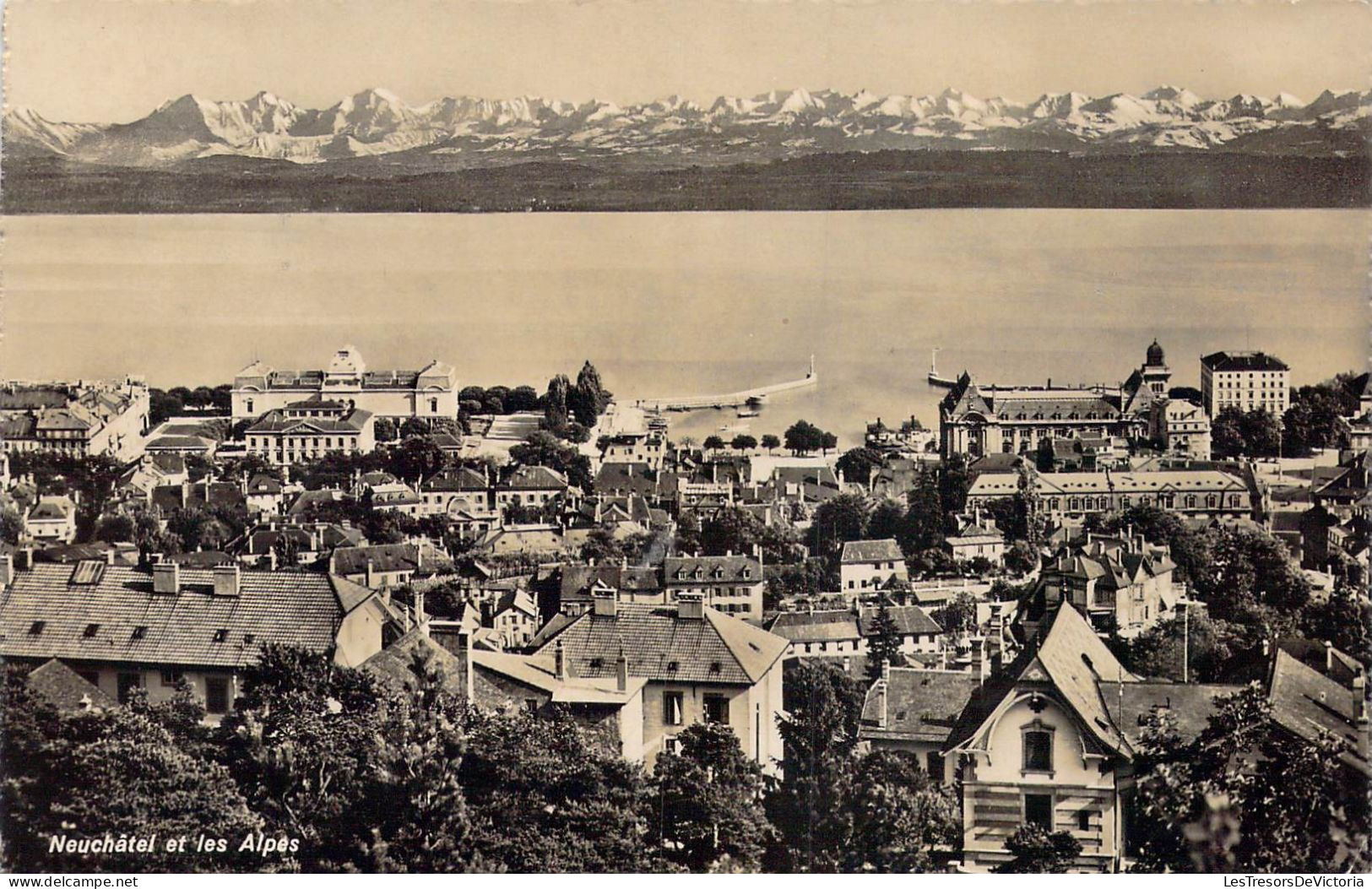 BELGIQUE - Neuchâtel Et Les Alpes - Carte Postale Ancienne - Neuchâtel