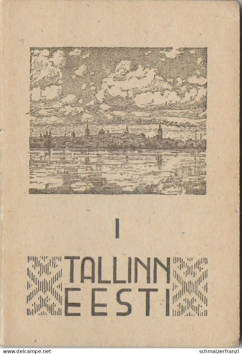 Leporello Kupferdruck AK Mappe Tallinn Reval Estland Eesti Estonie Estonia Baltikum Pays Baltes Kriegsmutti Melitta 1944 - Estonie