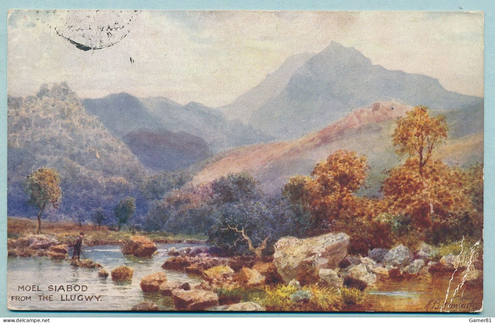 TUCKS OILETTE - HENRY WIMBUSH 7876 - BETTWS-Y-COED - MOEL SIABOD FROM THE LLUGWY - Circulé 1920 - Wimbush