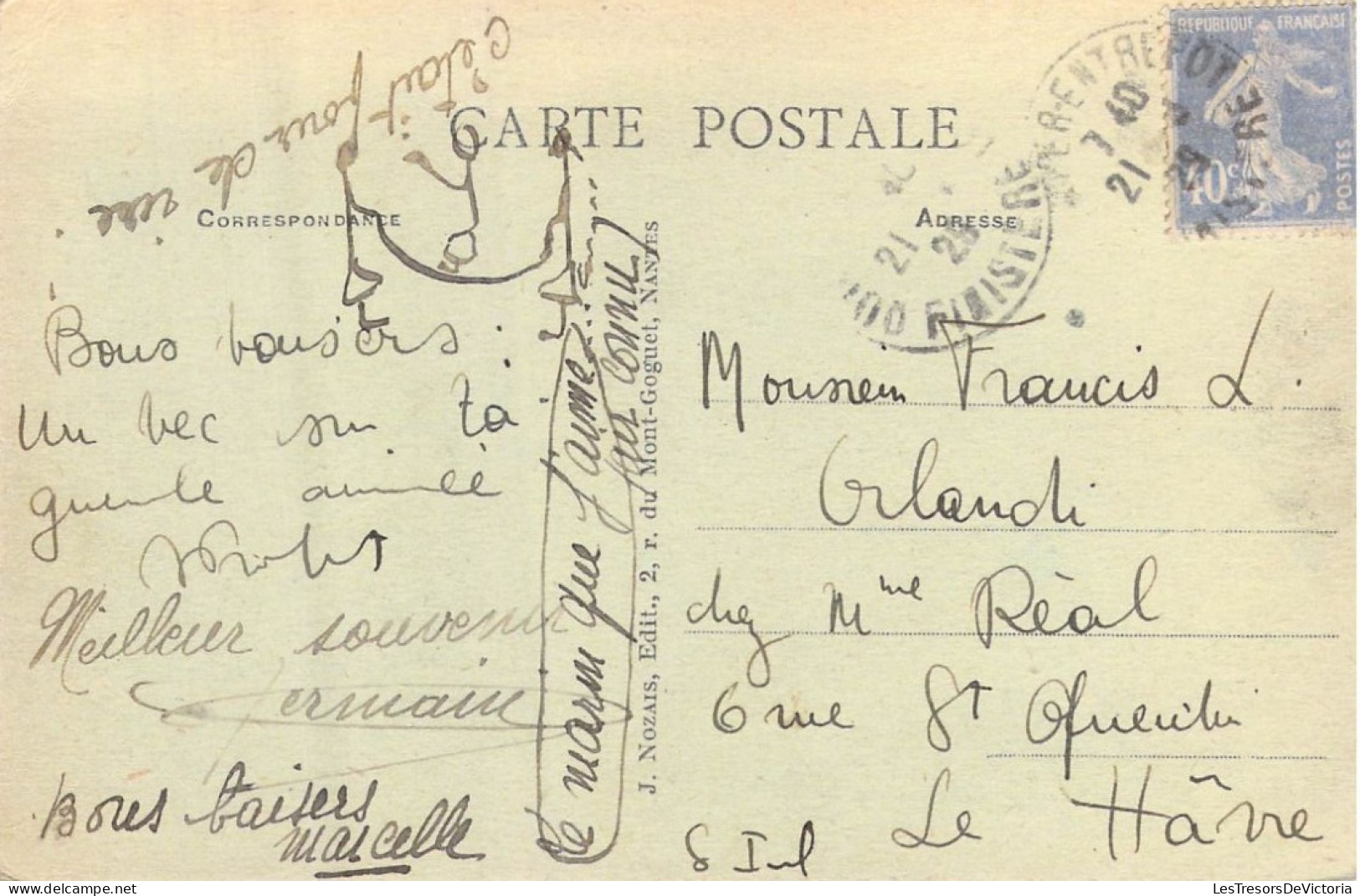 FRANCE - 29 - Beg-Meil - La Ferme Pittoresque De " Lanroz " - Carte Postale Ancienne - Beg Meil