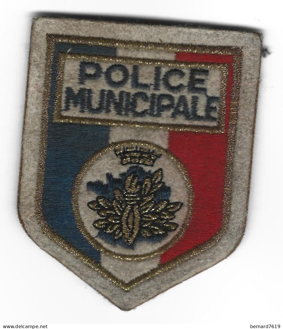 Ecusson    En Tissu   - Police Municipale - Police & Gendarmerie