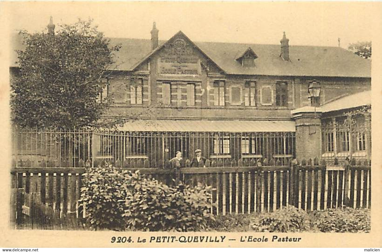 - Seine Maritime -ref-C565- Le Petit Quevilly - L Ecole Pasteur - Ecoles - Edit Riviere Bureau N° 9204 - - Le Petit-quevilly