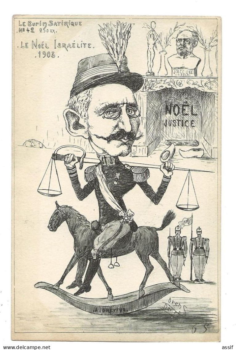 ORENS  Le Noël Israélite  Dreyfus Justice   Le Burin Satirique 1903  N° 42 - Orens