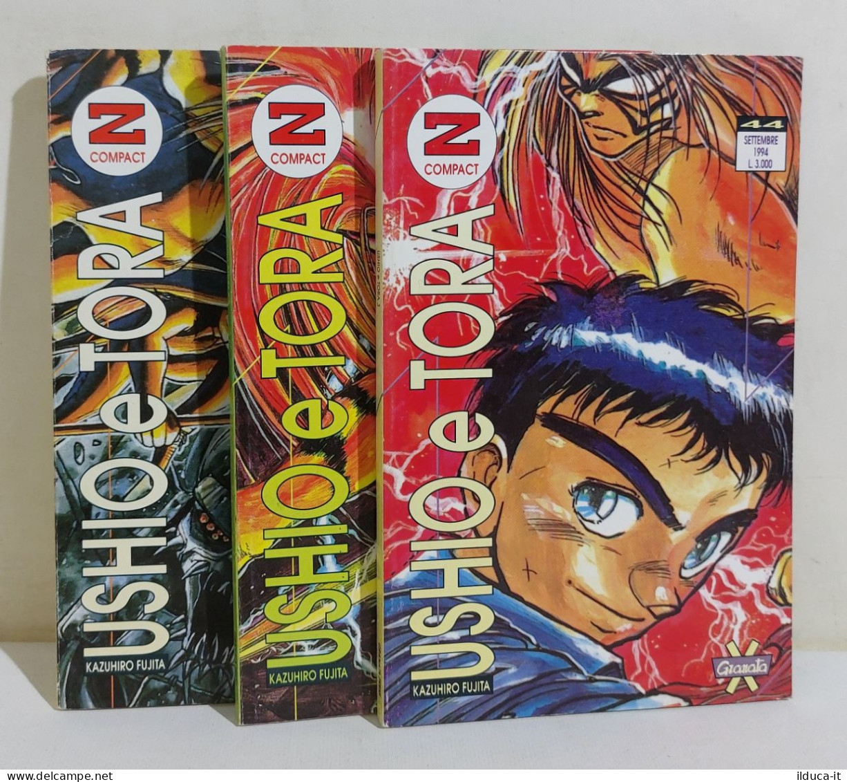 47944 Primi 3 Numeri - USHIO E TORA - Granata Press 1994 - Manga