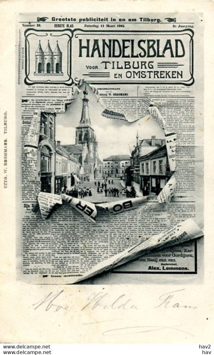 Tilburg Reclamekaart Handelsblad Tilburg AM4916 - Tilburg