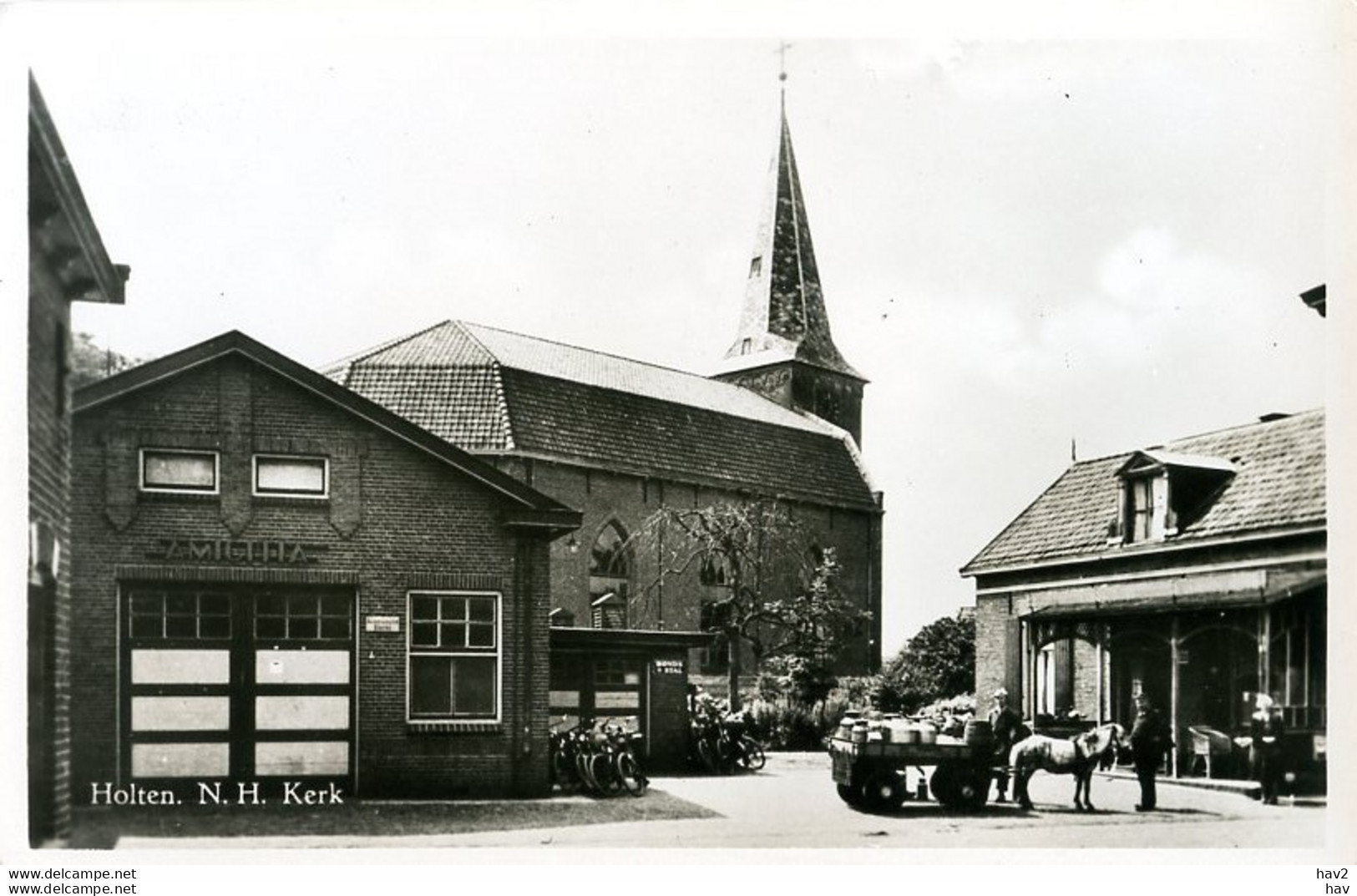 Holten H.H.Kerk Paard En Wagen AM4697 - Holten