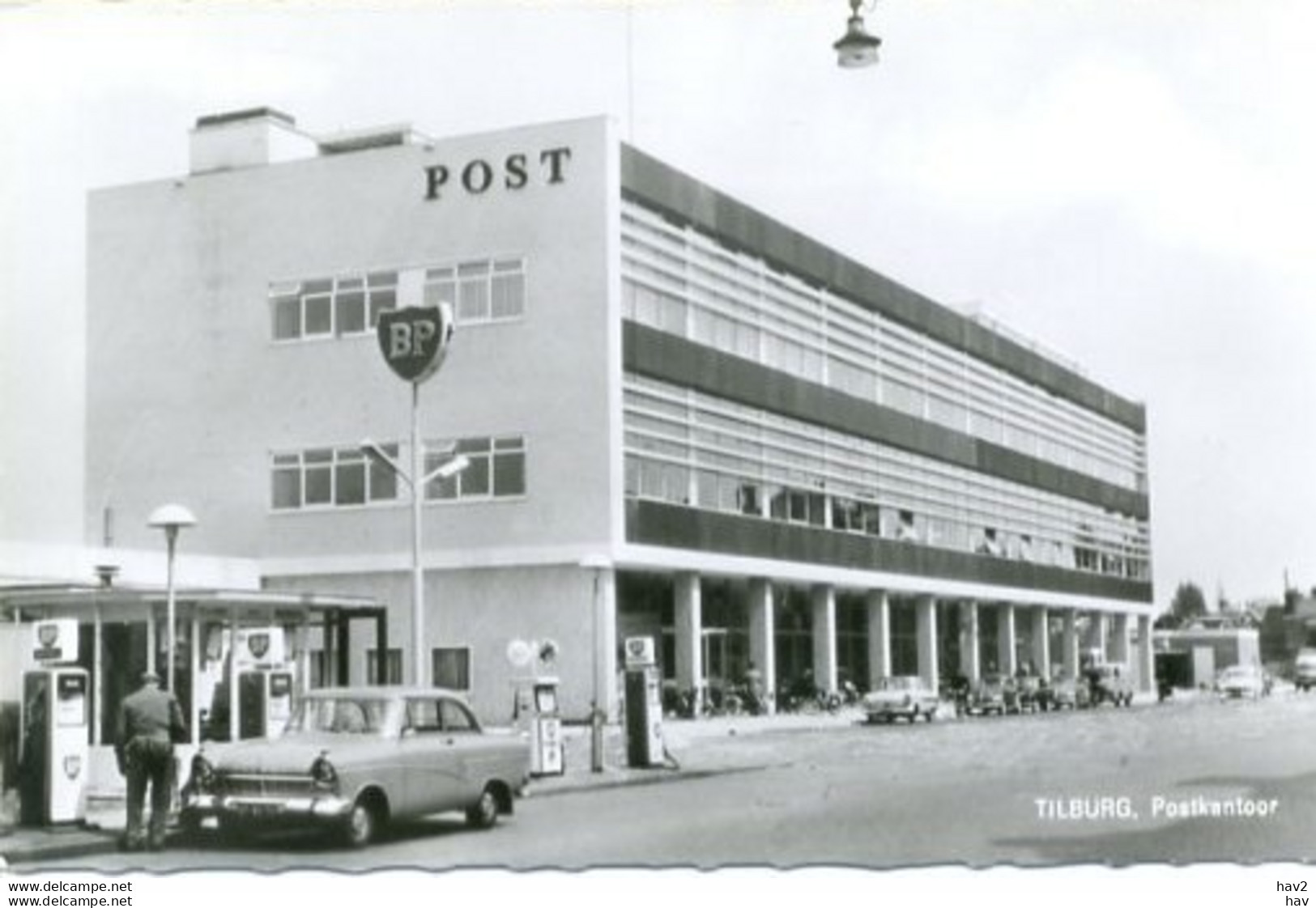 Tilburg Postkantoor Tankstation Auto AM1846 - Tilburg