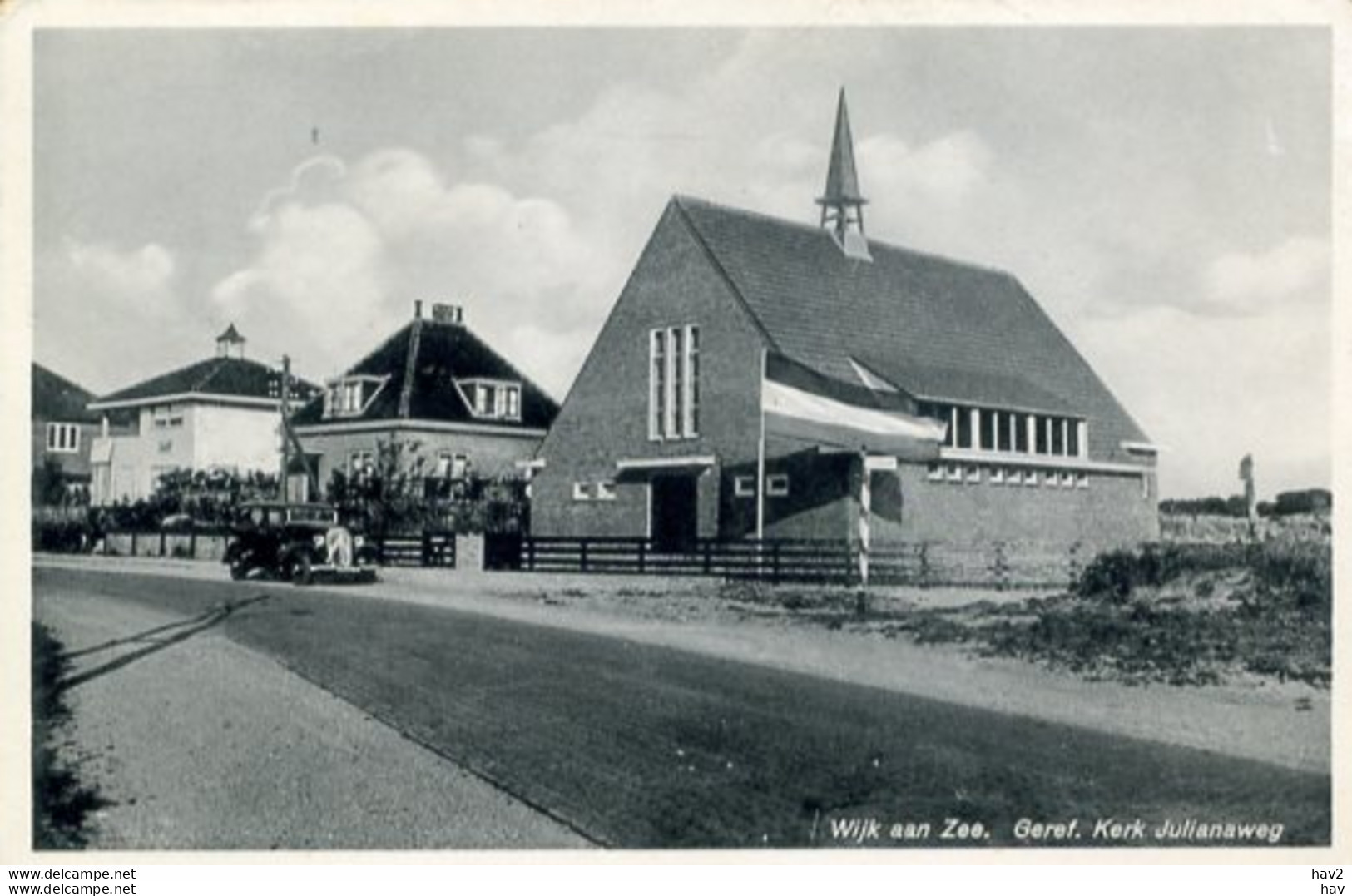 Wijk Aan Zee Geref.kerk Julianaweg Auto AM1886 - Wijk Aan Zee