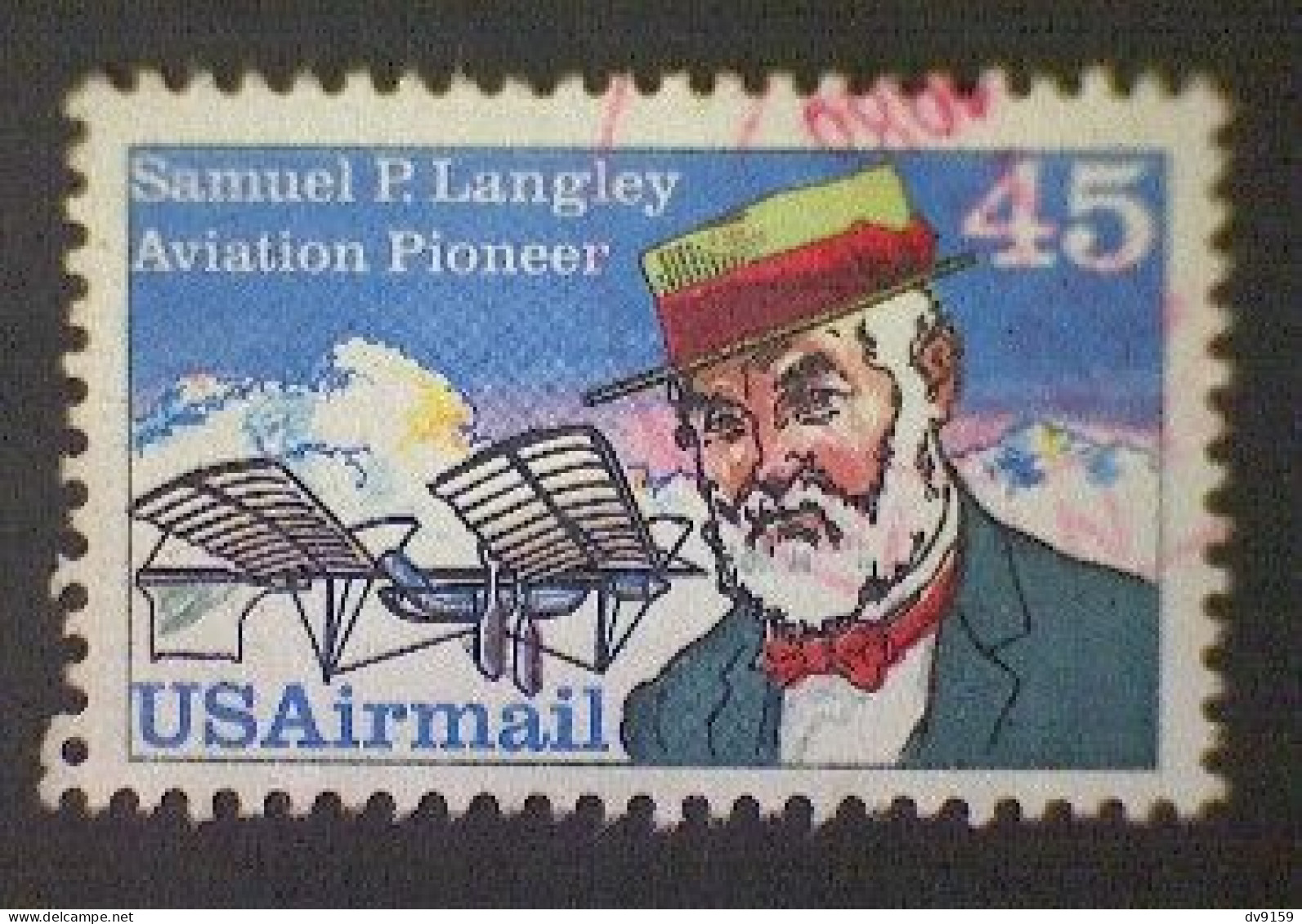 United States, Scott #C118, Used(o) Airmail, 1988, Langley And His Aerodrome, 45¢, Multicolored - 3a. 1961-… Afgestempeld