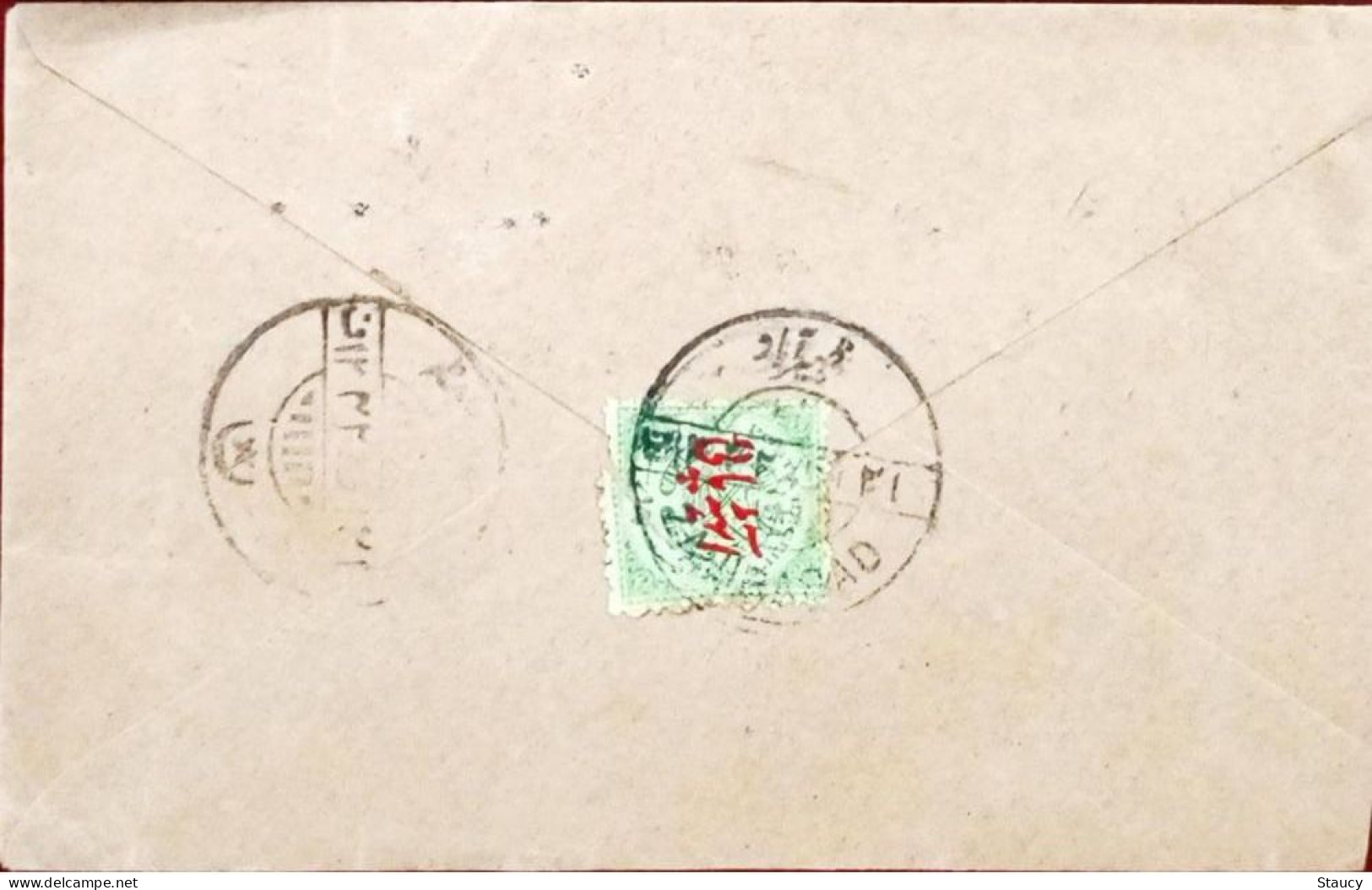 BRITISH INDIA HYDERABAD STATE 8p Overprint On 1/2a Hyderabad COVER, NICE CANC ON FRONT & BACK As Per Scan - Hyderabad