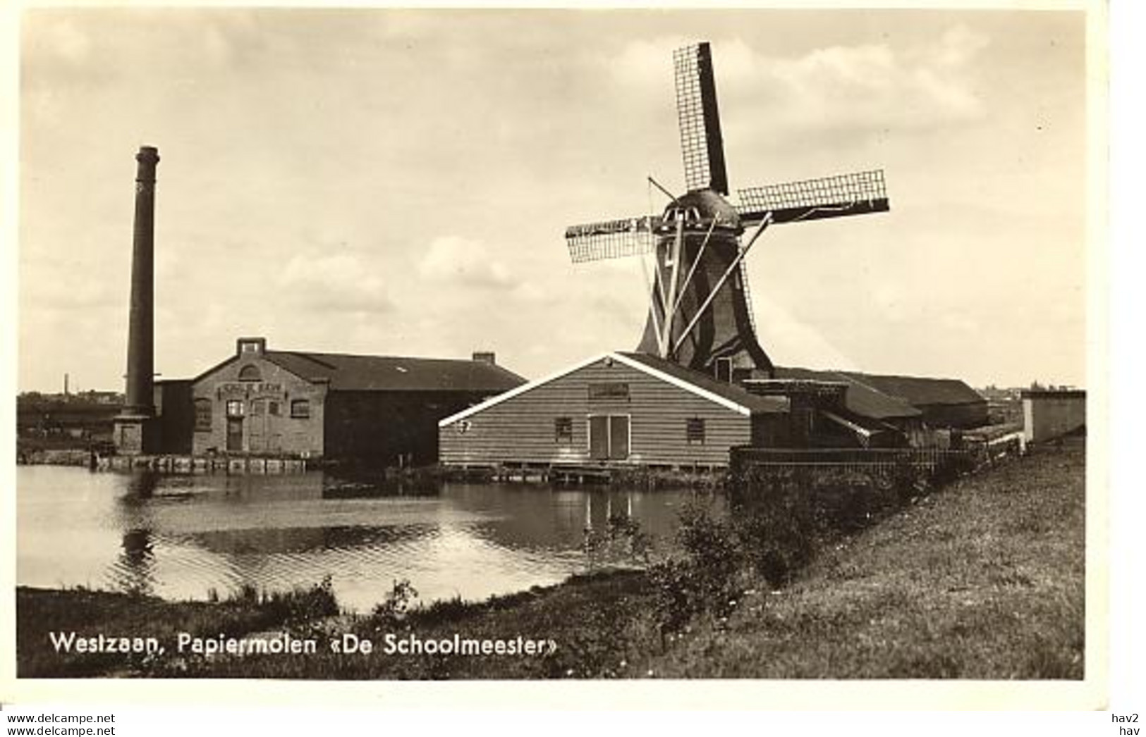 Westzaan  Papiermolen De Schoolmeester 1440 - Zaanstreek