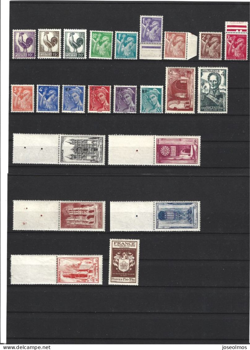 TIMBRES FRANCE ANNEE COMPLETE 1944 NEUF** - 1940-1949