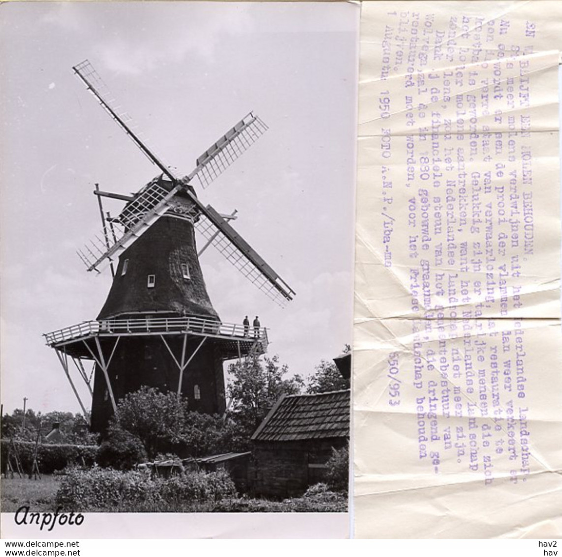 Wolvega Graan Molen ANP Foto 4400 - Wolvega