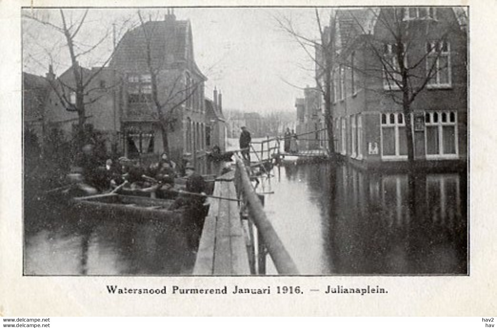 Purmerend Julianaplein Watersnood 1916 AM3581 - Purmerend