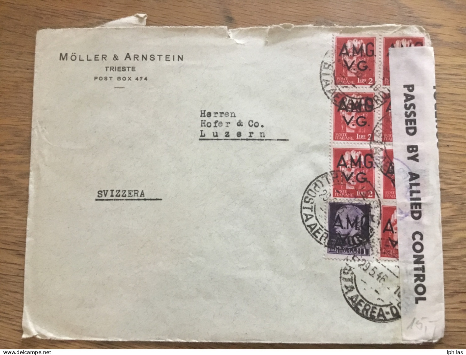 Triest Militär B Brief In Die Schweiz Zensur - Gebraucht