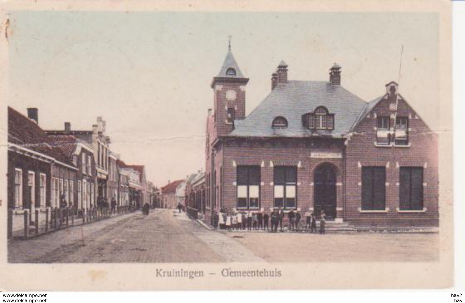 Kruiningen Gemeentehuis 1927 RY 9097 - Kruiningen