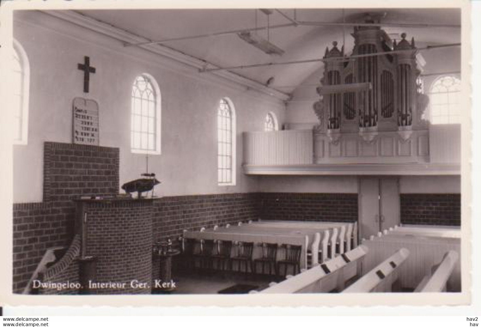 Dwingeloo Gereformeerde Kerk  Interieur RY 9148 - Dwingeloo