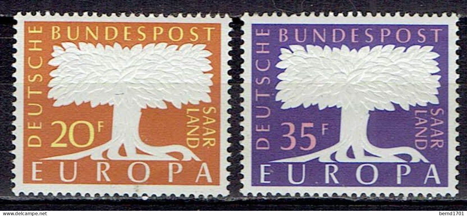 Saar - Mi-Nr 402/403 Ungebraucht / MNH ** (a743) - 1957