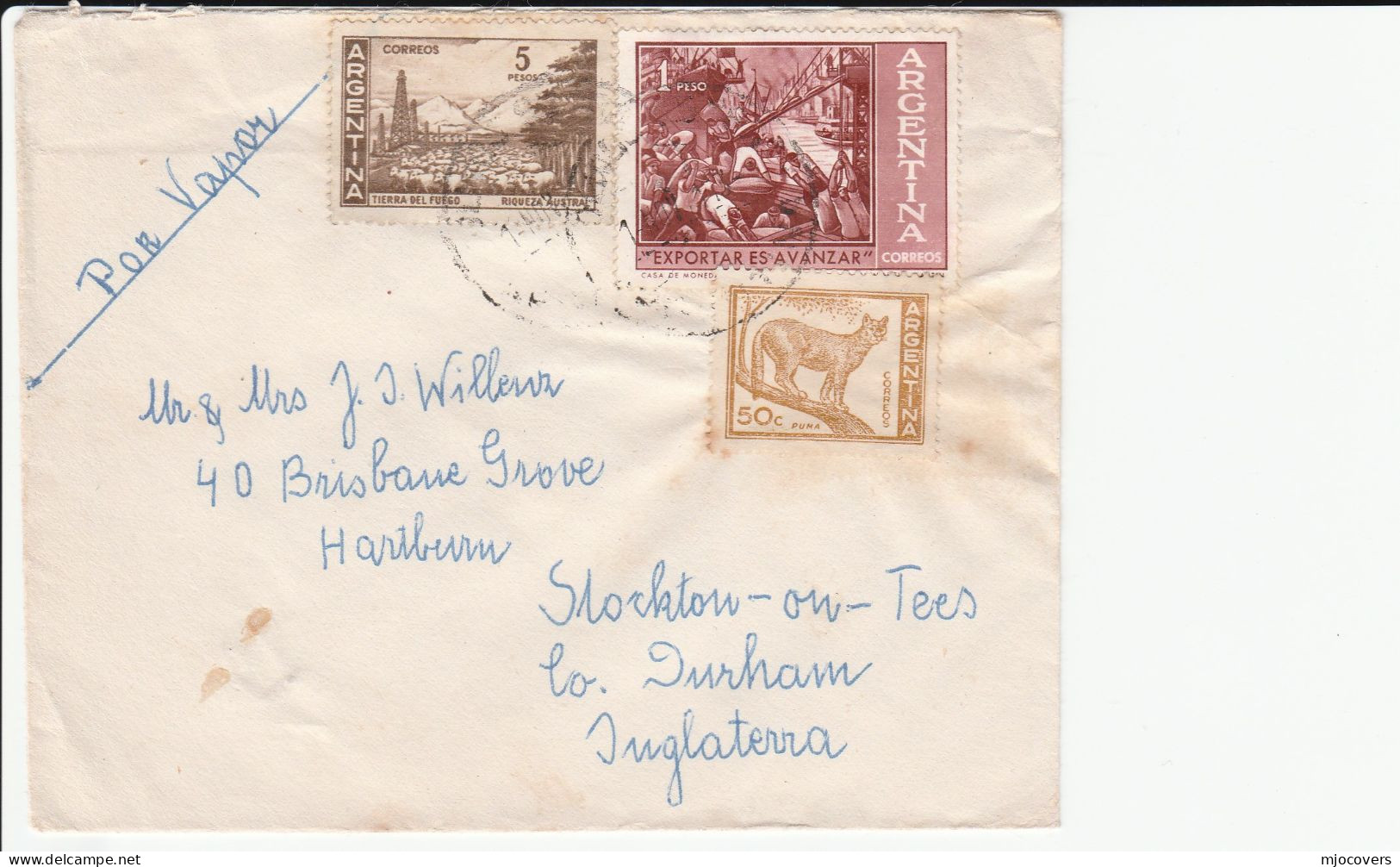 4   1960s  ARGENTINA Covers To GB Germany Netherlands , Stamps Cover - Verzamelingen & Reeksen