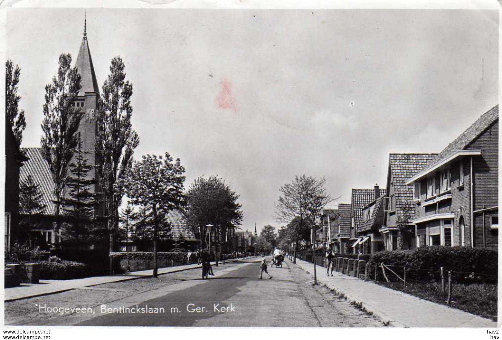 Hoogeveen Bentinckslaan Ger.kerk  AM1418 - Hoogeveen