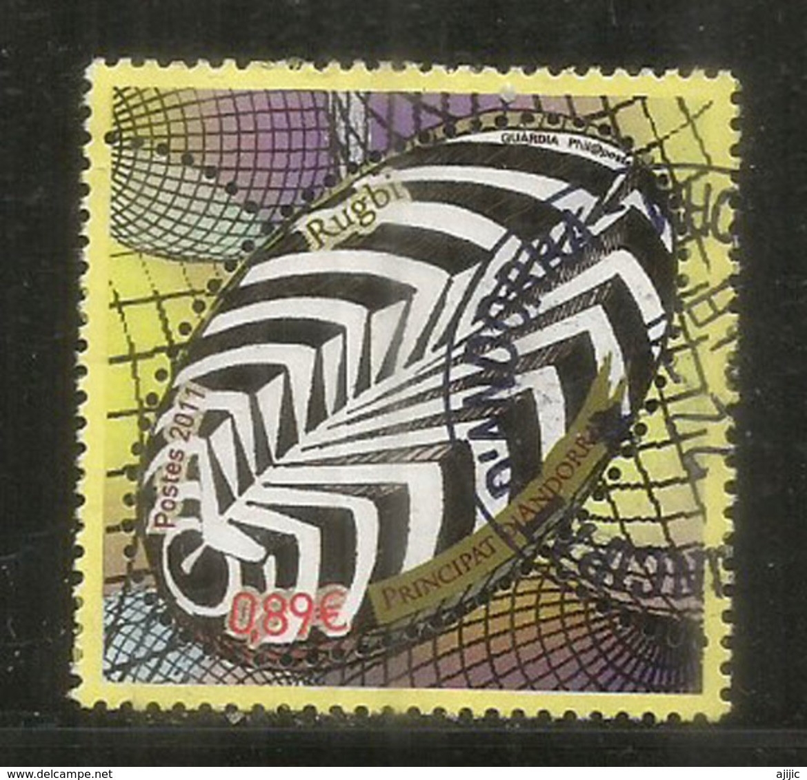 2011 Rugby World Cup New-Zealand,   Un Timbre Oblitéré,  1 ère Qualité - Used Stamps