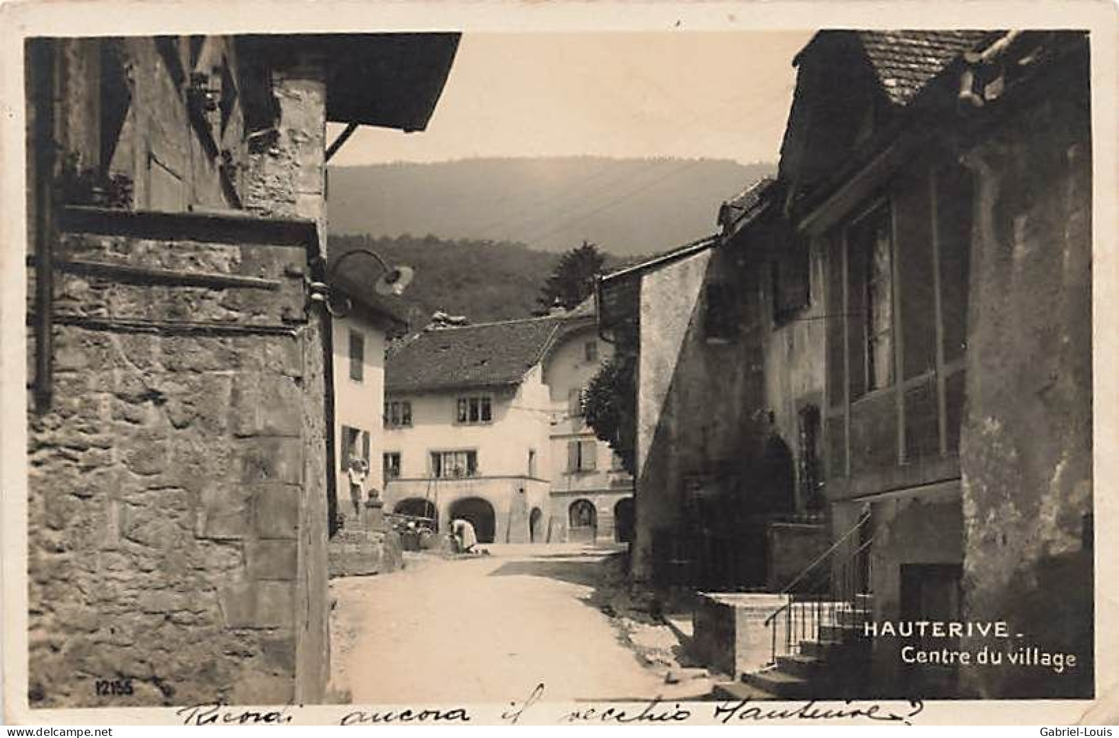 Hauterive Centre Du Village 1927 - Hauterive