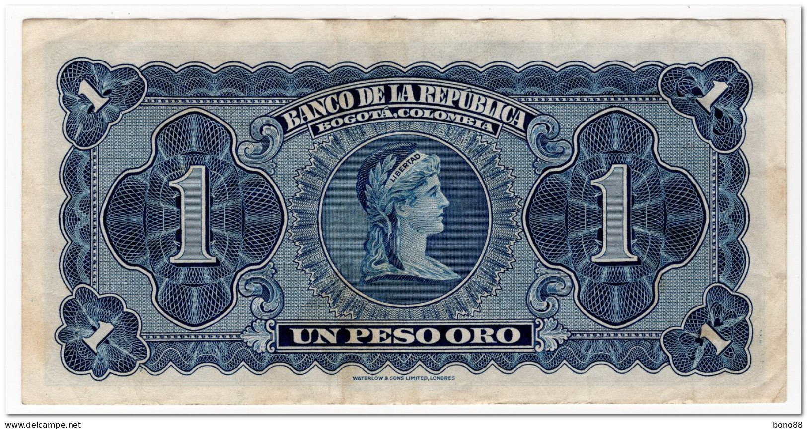 COLOMBIA,1 PESO ORO,1953,P.398,VF - Colombie