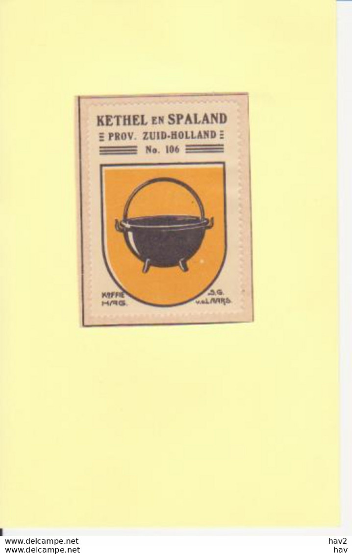 Kethel-Spaland Gemeentewapen Ca. 1925  RYW 1059 - Schiedam