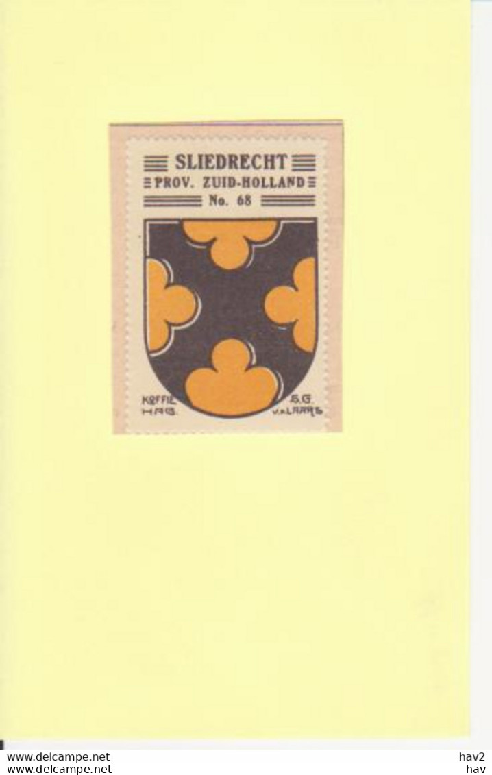 Sliedrecht Gemeentewapen Ca. 1925 RYW 1129 - Sliedrecht