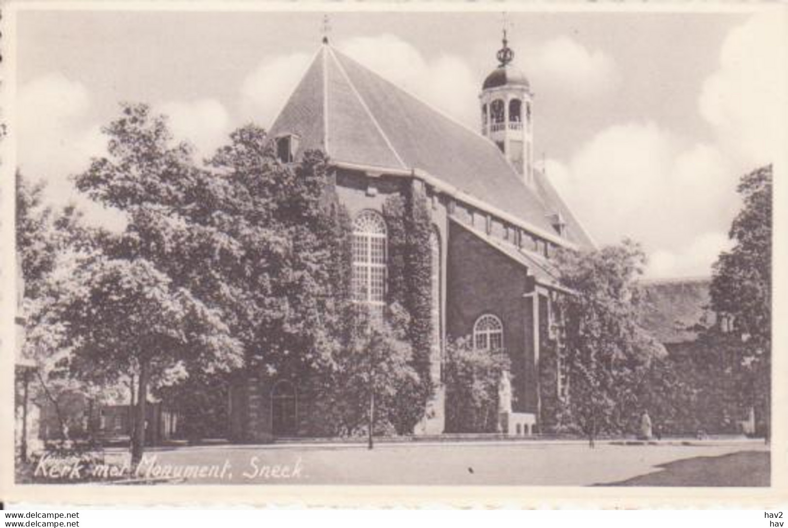 Sneek Kerk En Monument 1953 RY 4435 - Sneek