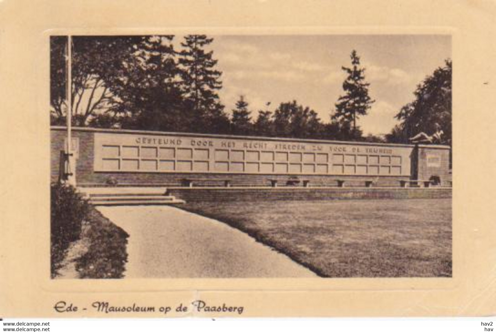 Ede Mausoleum Op Paasberg 1950  RY 4673 - Ede