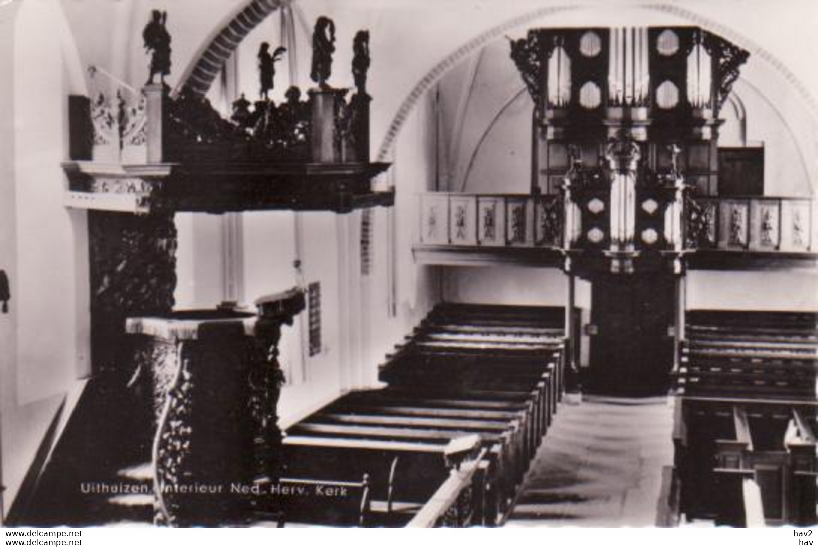 Uithuizen N.H. Kerk Interieur RY 4714 - Uithuizen