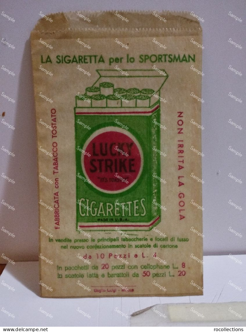 Italia Italy Cigarette Tobacco Bags LUCKY STRIKE Sportsman - Tabaksdozen (leeg)