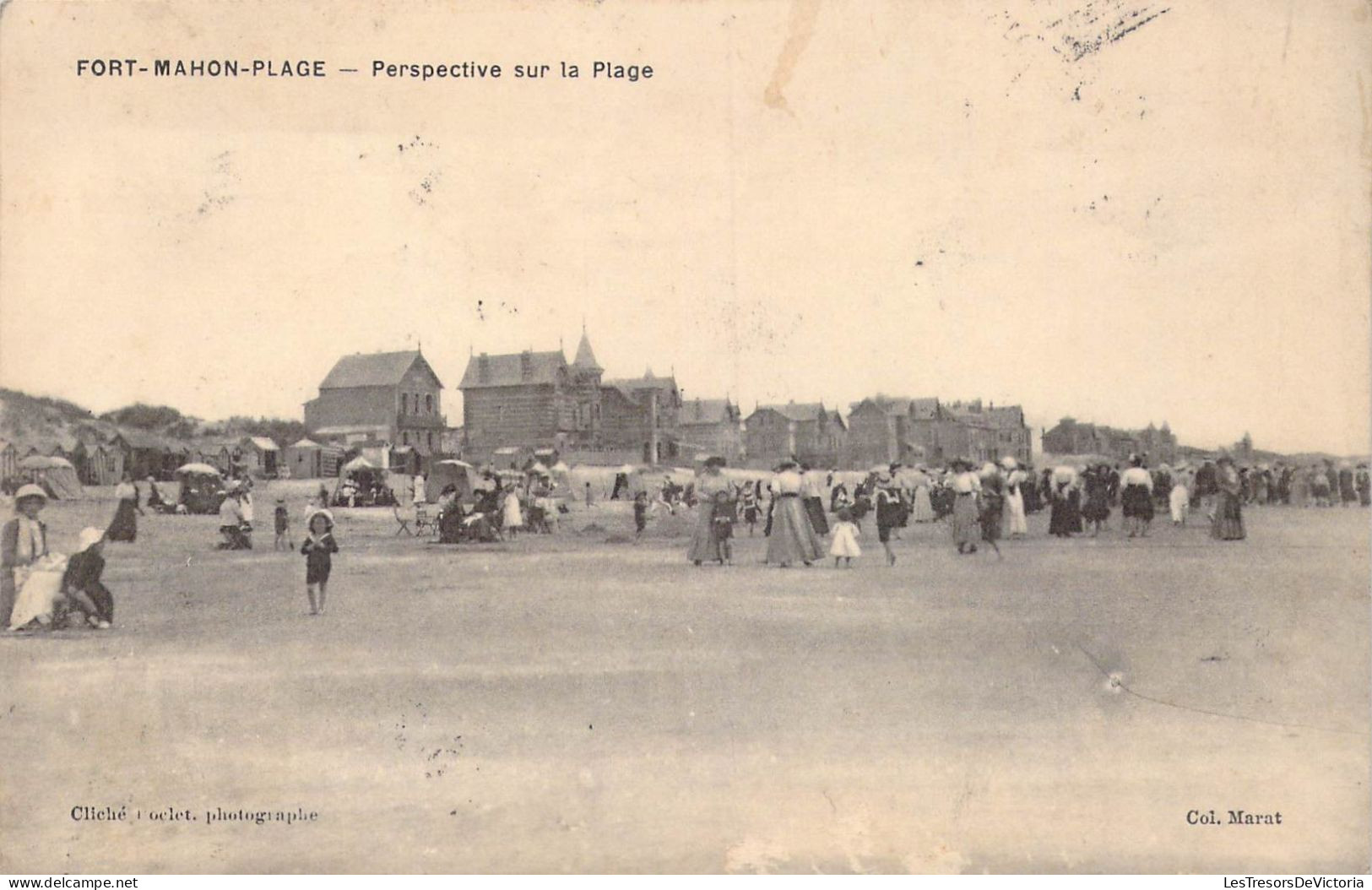 FRANCE - 80 - Fort Mahon - Perspective Sur La Plage - Carte Postale Ancienne - Fort Mahon