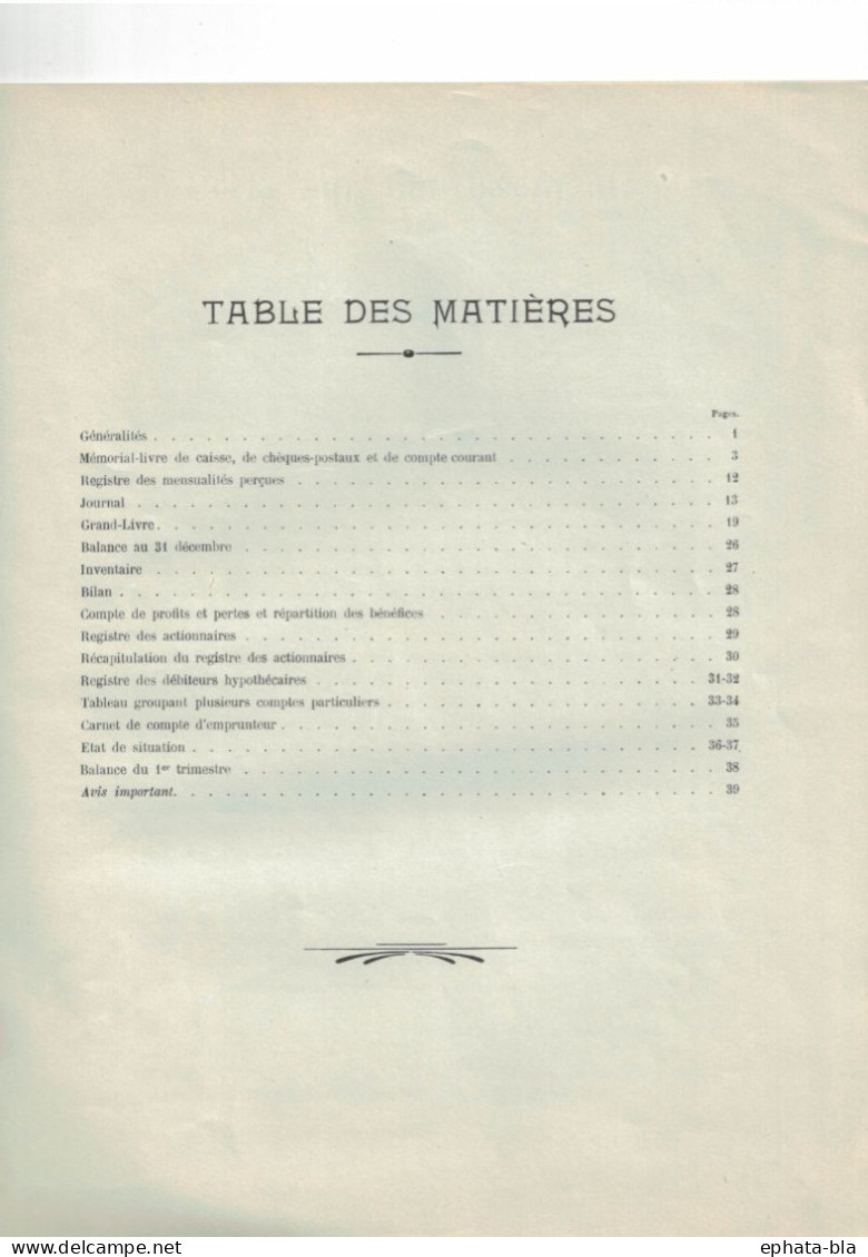 Belgique. 1927. Sociétés D'Habitations Ouvrières. CGER. 39 Pages. - Boekhouding & Beheer