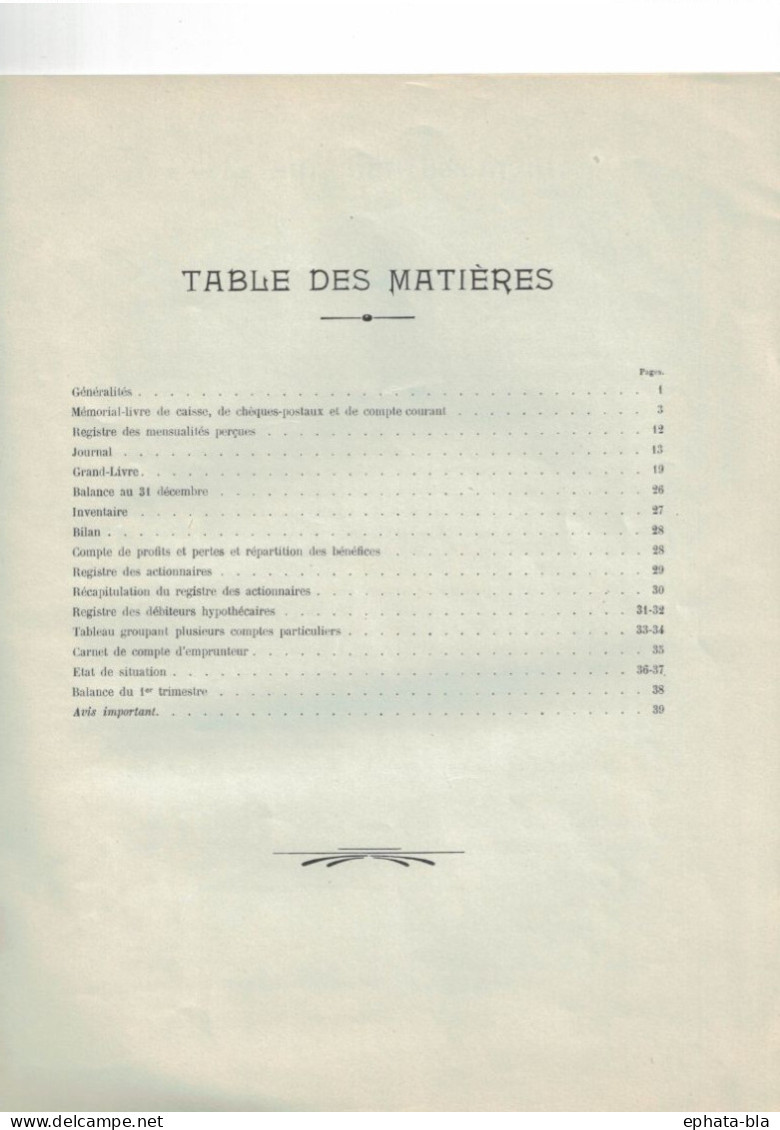 Belgique. 1927. Sociétés D'Habitations Ouvrières. CGER. 39 Pages. - Comptabilité/Gestion