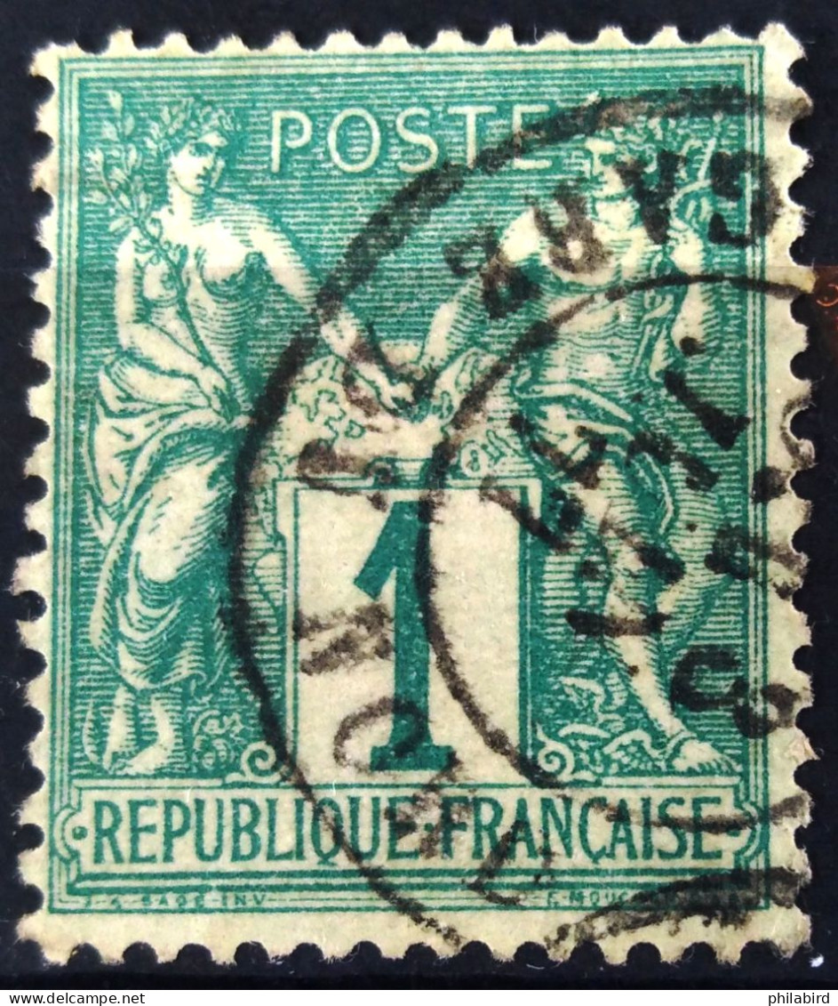 FRANCE                     N° 61                    OBLITERE - 1876-1878 Sage (Type I)
