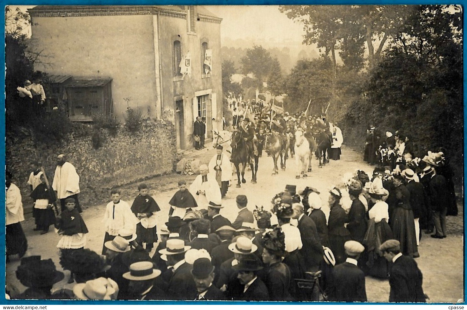 TOP CPA Carte-Photo 53 MONTIGNE (Le-Brillant - Mayenne) FÊTE De JEANNE D'ARC (4 Août) Christianisme - Non Classés