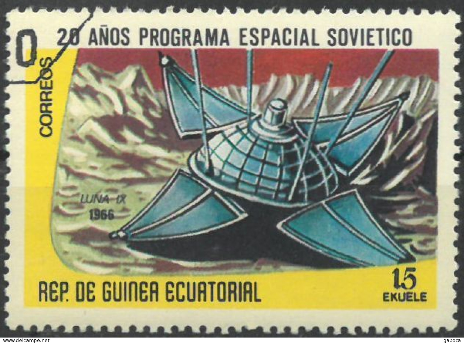 C4753 Space Spacetravel Astronaut Telecom Satellite Flag Planet 1xSet+14xStamp Used Lot#581