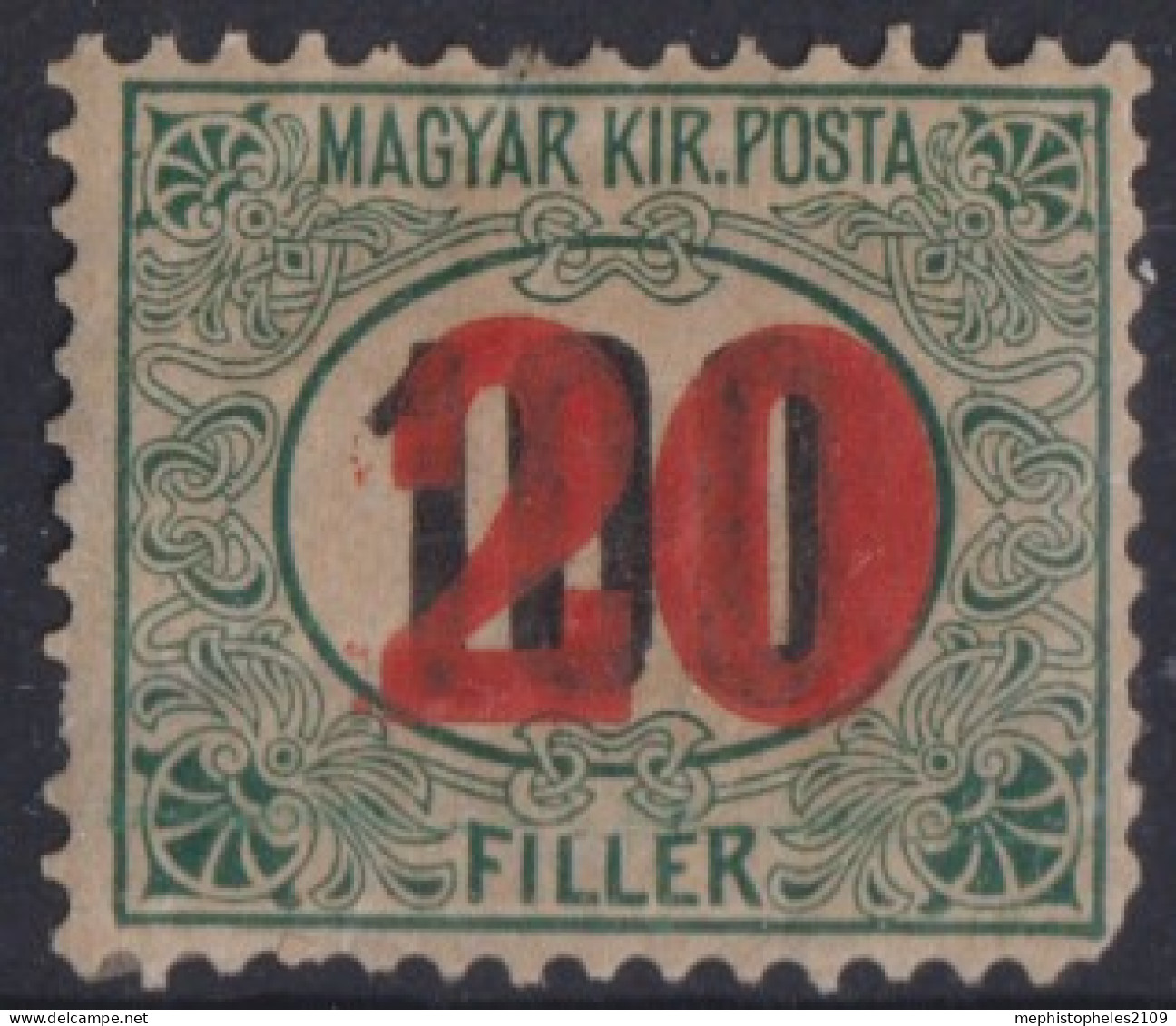 HUNGARY 1915 - MLH - Sc# J27 - Postage Due - Segnatasse