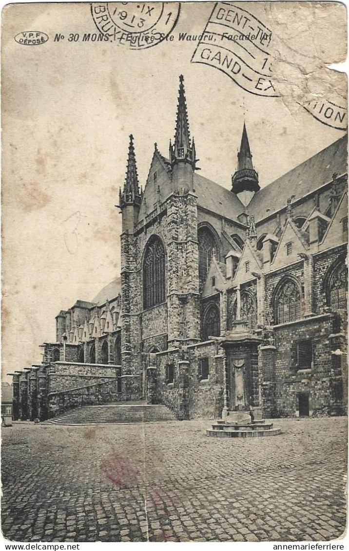 Mons Eglise Ste.Waudru Façade ? - Mons