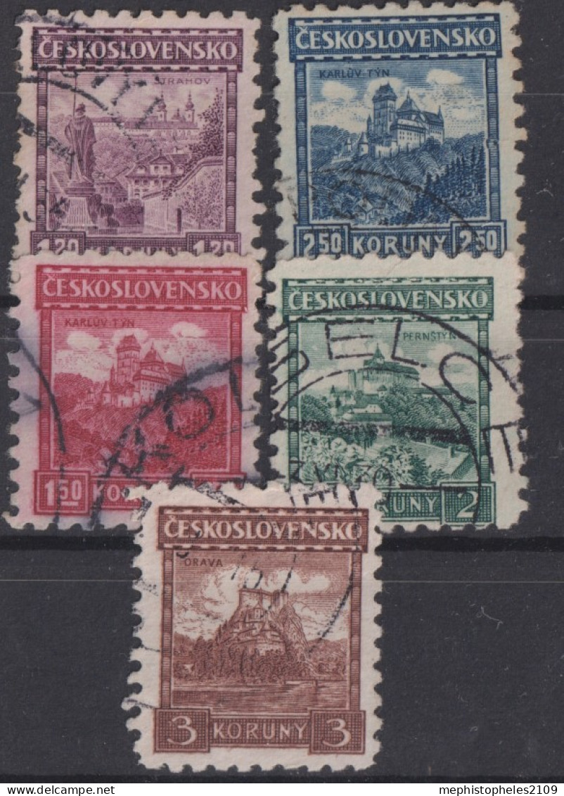 CZECHOSLOVAKIA 1926-31 - Canceled - Monuments - Usados