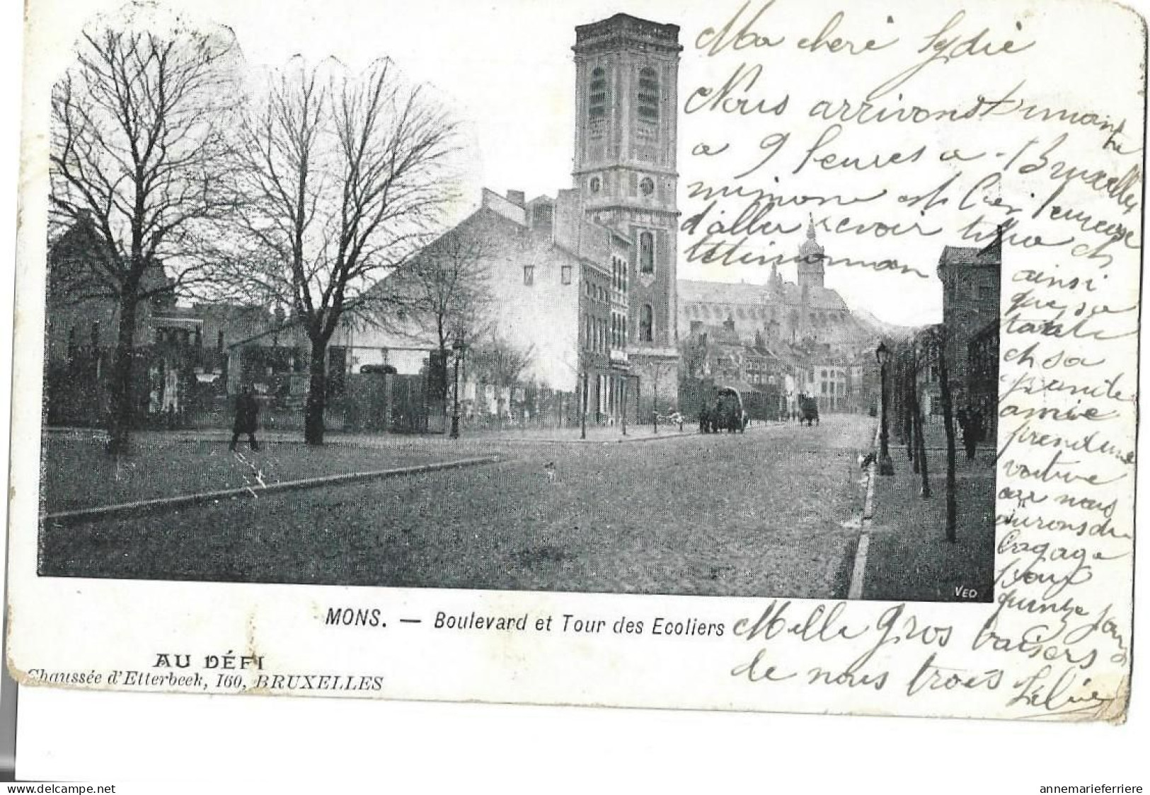 Mons  Boulevard Et Tour Du Val Des Ecoliers - Mons