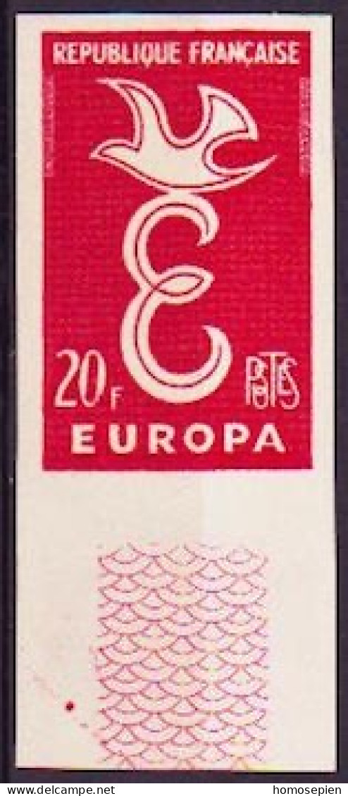 Europa CEPT 1958 France - Frankreich Y&T N°1173a - Michel N°1210 *** - 20f EUROPA - Non Dentelé - 1958