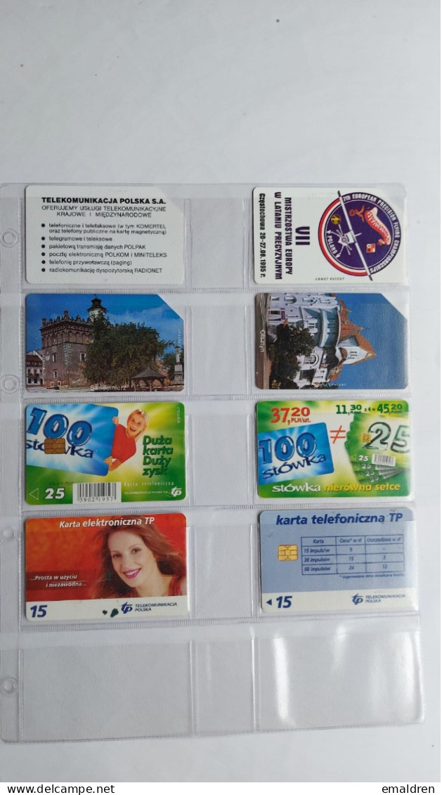 8 Cartes - 8 Kaarten - 8 Cards - Pologne