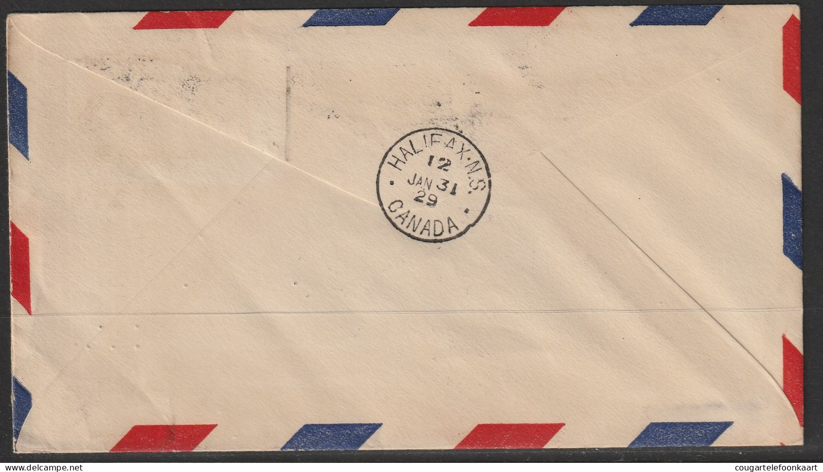 1929, First Flight Cover, Saint John-Halifax - Erst- U. Sonderflugbriefe