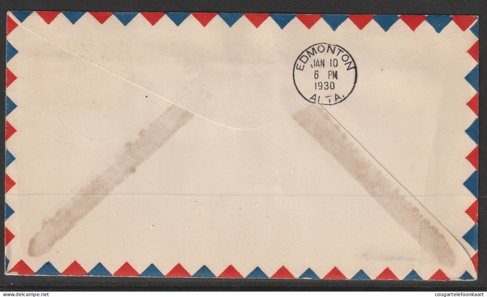 1929, First Flight Cover, Fort Simpson-Fort Murray - Primi Voli